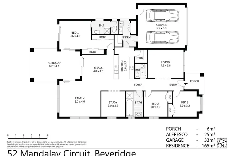 Floorplan of Homely house listing, 52 Mandalay Circuit, Beveridge VIC 3753