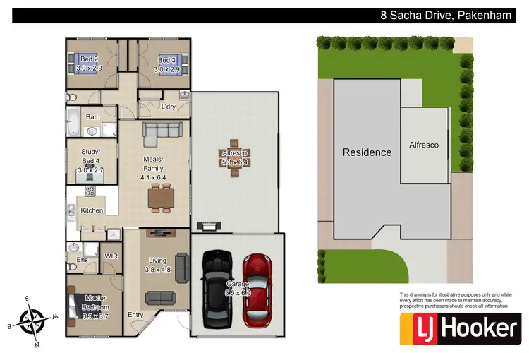 Floorplan of Homely house listing, 8 Sacha Drive, Pakenham VIC 3810