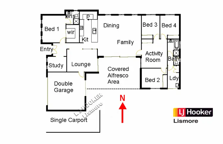 Floorplan of Homely house listing, 30 Waratah Way, Goonellabah NSW 2480