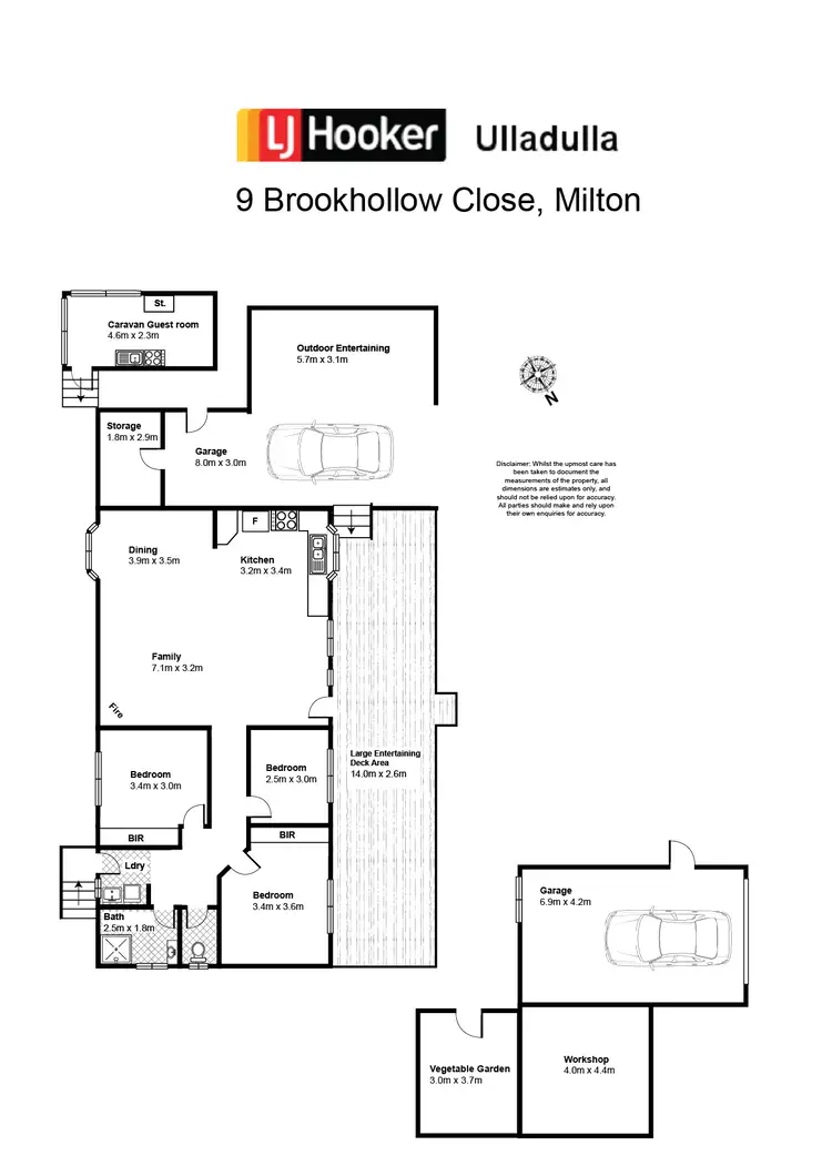 Floorplan of Homely house listing, 9 Brook Hollow Close, Milton NSW 2538