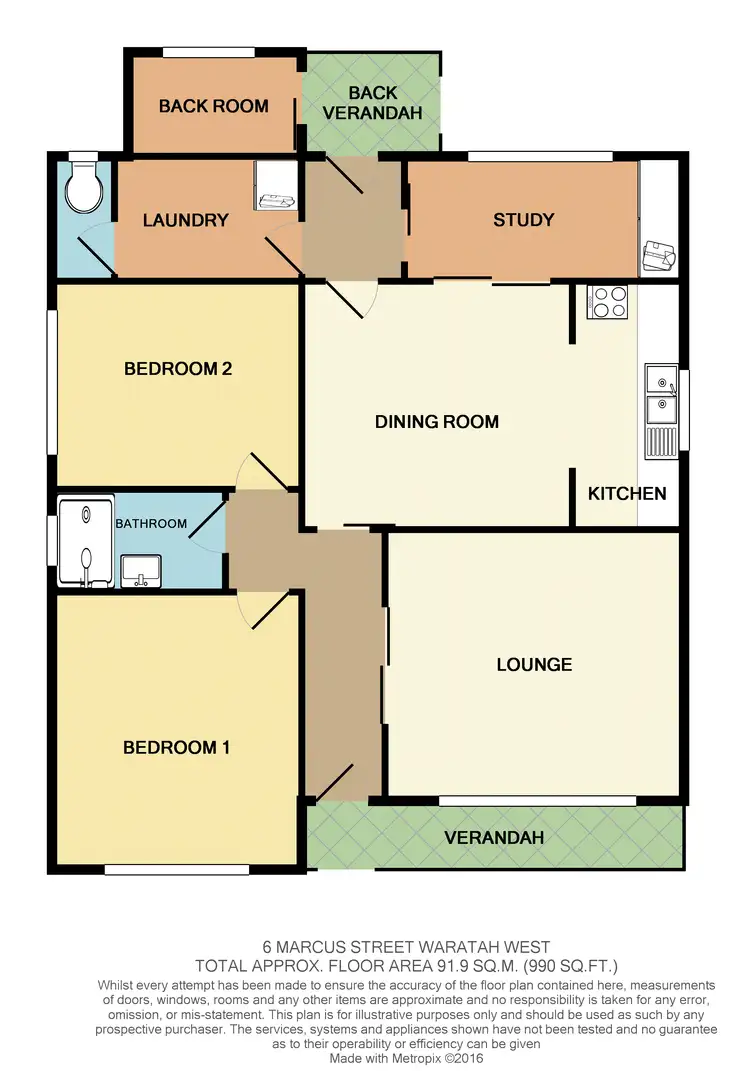 Floorplan of Homely house listing, 6 Marcus St, Waratah West NSW 2298