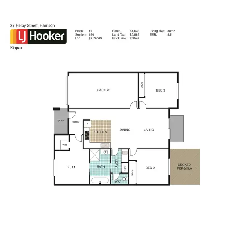 Floorplan of Homely house listing, 27 Helby Street, Harrison ACT 2914