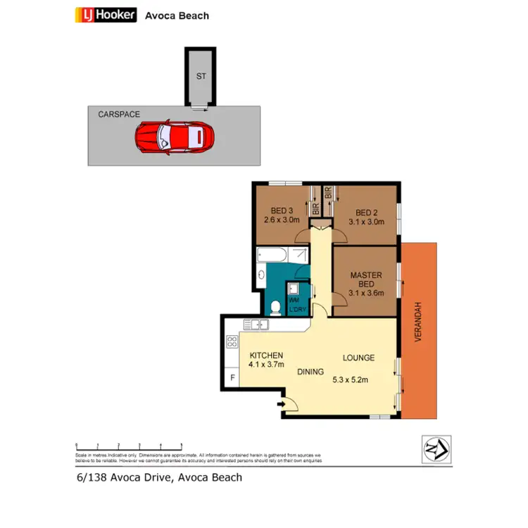 Floorplan of Homely apartment listing, 6/138 Avoca Drive, Avoca Beach NSW 2251