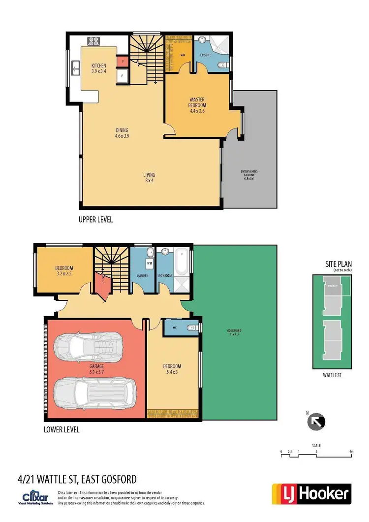 Floorplan of Homely townhouse listing, 4/21 Wattle Street, East Gosford NSW 2250