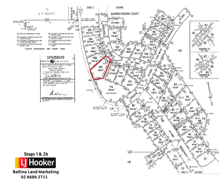 Floorplan of Homely land listing, 9 Highfield Terrace, Ballina NSW 2478