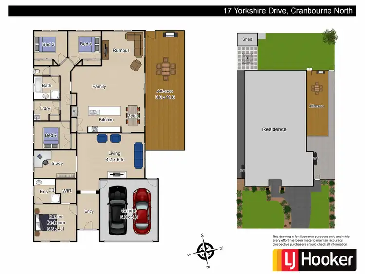 Floorplan of Homely house listing, 17 Yorkshire Drive, Cranbourne North VIC 3977