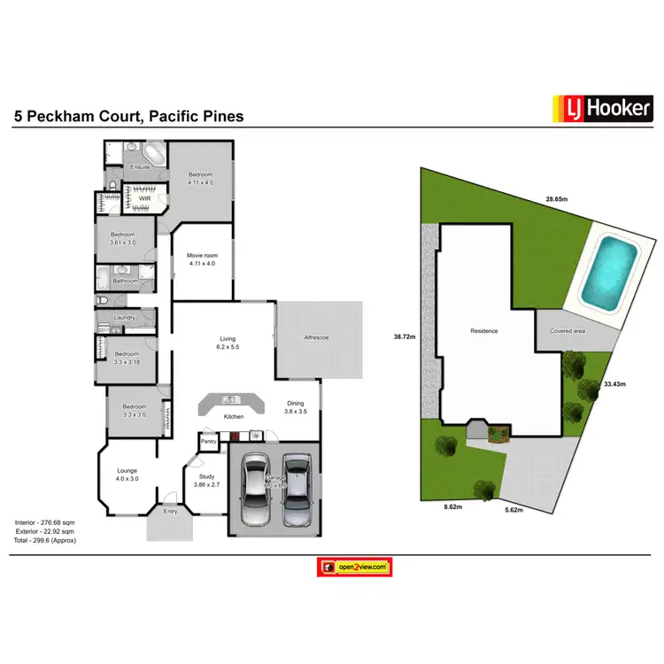 Floorplan of Homely house listing, 5 Peckham Court, Pacific Pines QLD 4211