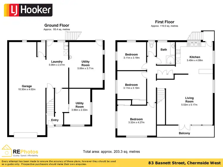Floorplan of Homely house listing, 83 Basnett Street, Chermside West QLD 4032
