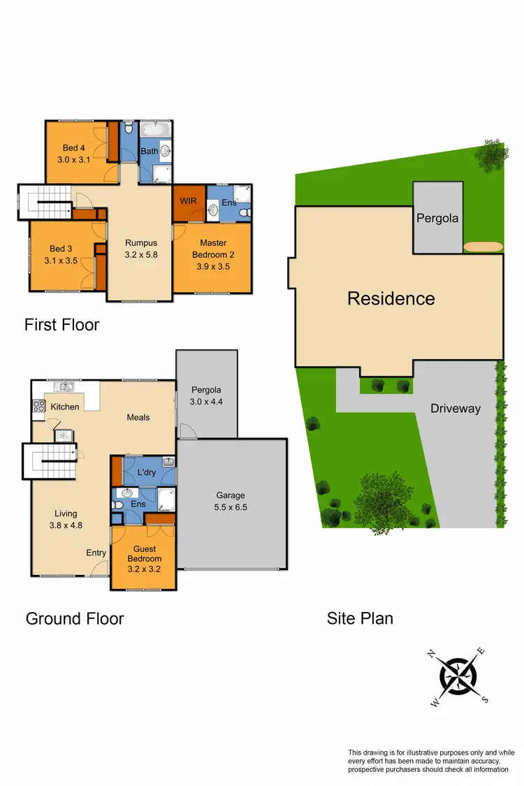Floorplan of Homely townhouse listing, 1/90 Rebecca Street, Doveton VIC 3177