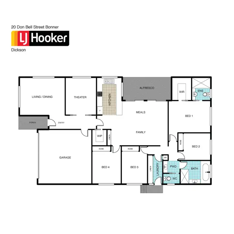 Floorplan of Homely house listing, 20 Don Bell Street, Bonner ACT 2914