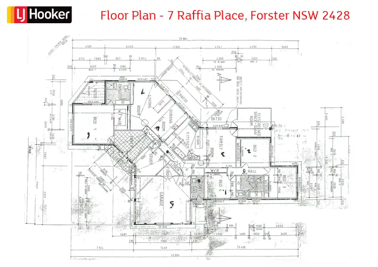 Floorplan of Homely house listing, 7 Raffia Place, Forster NSW 2428