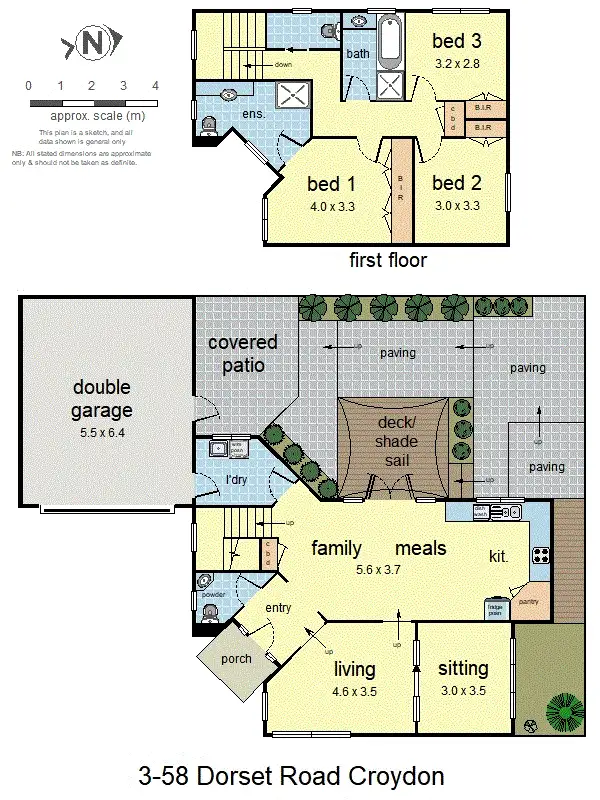 Floorplan of Homely townhouse listing, Unit 3/58 Dorset Road, Croydon VIC 3136