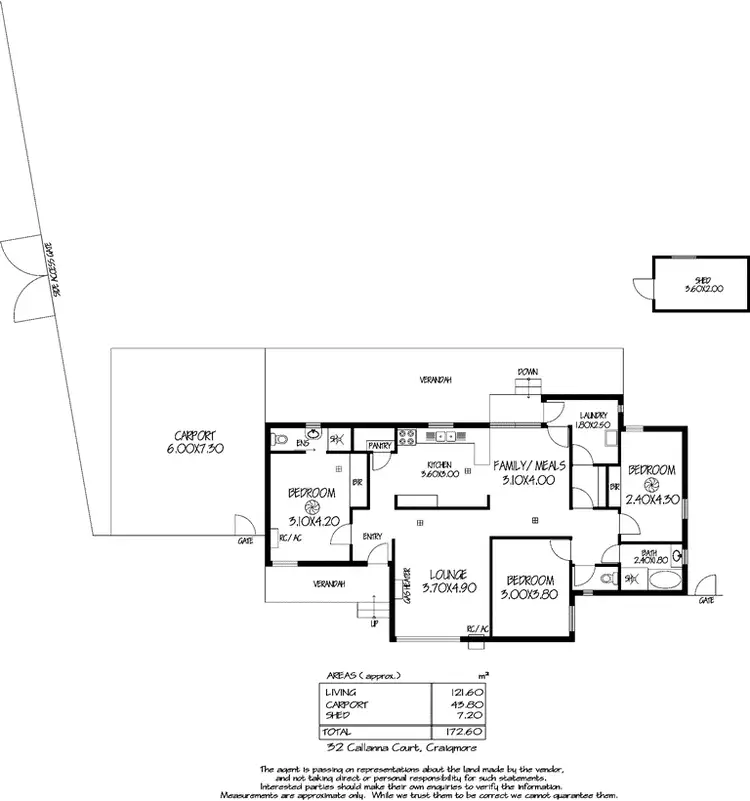 Floorplan of Homely house listing, 32 Callanna Court, Craigmore SA 5114