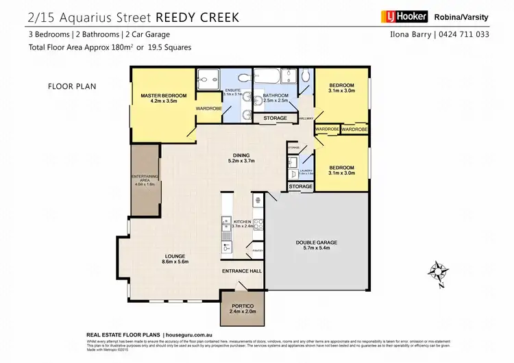 Floorplan of Homely unit listing, 2/15 Aquarius Street, Reedy Creek QLD 4227