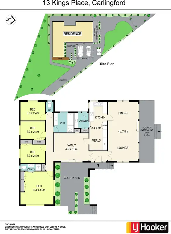 Floorplan of Homely house listing, 13 Kings Place, Carlingford NSW 2118