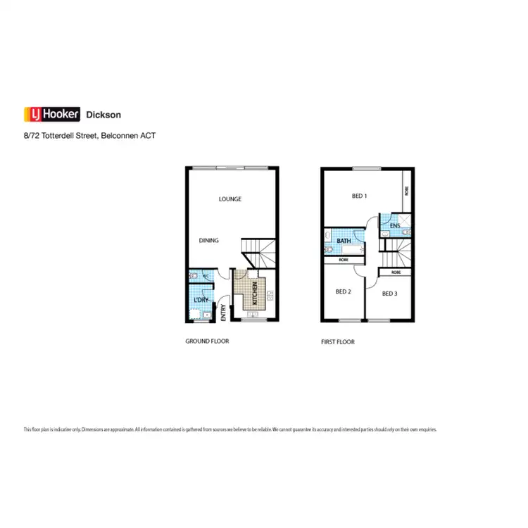 Floorplan of Homely townhouse listing, 8/72 Totterdell Street, Belconnen ACT 2617