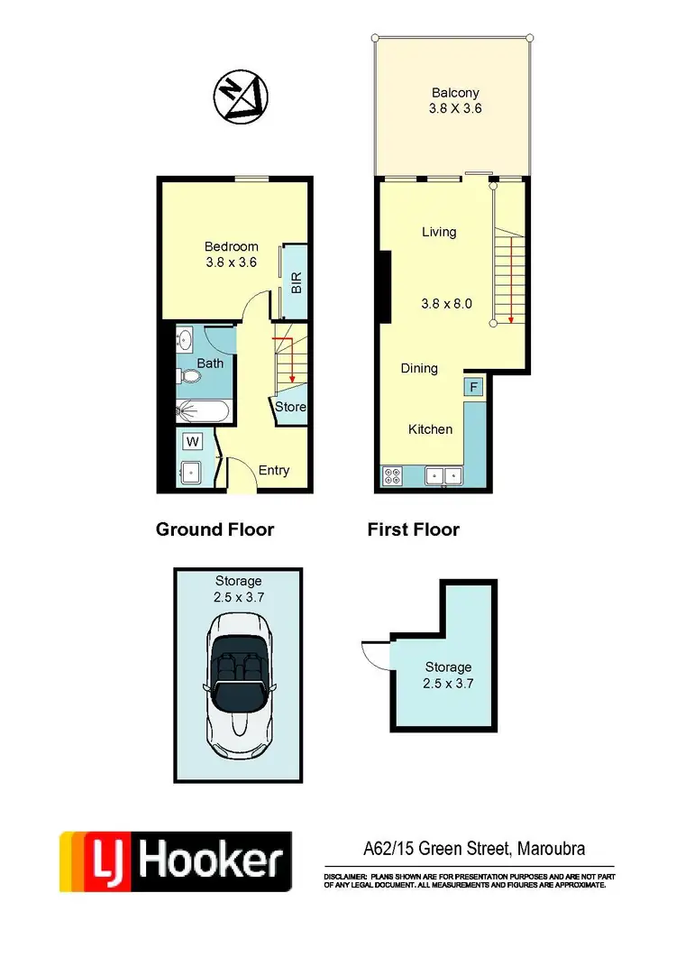 Floorplan of Homely apartment listing, A62/15 Green Street, Maroubra NSW 2035