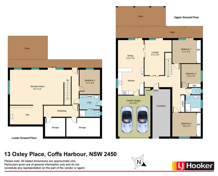 Floorplan of Homely house listing, 13 Oxley Place, Coffs Harbour NSW 2450