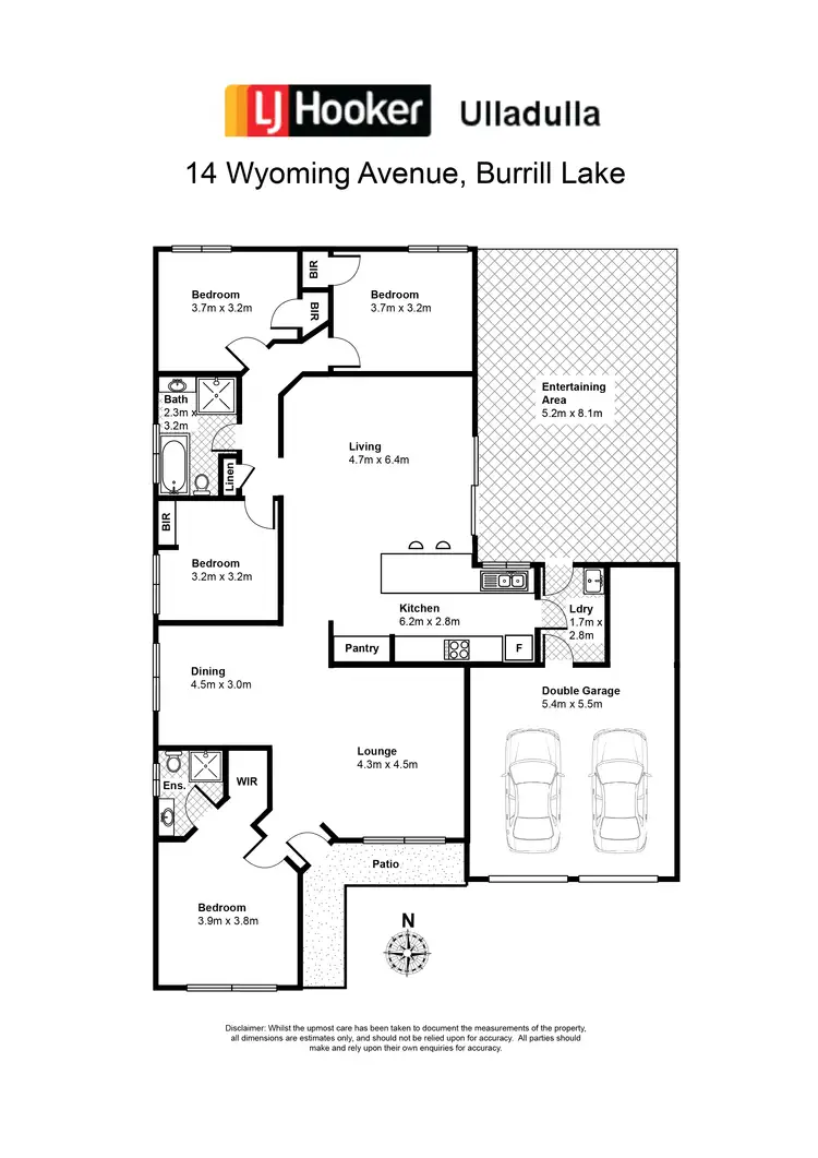 Floorplan of Homely house listing, 14 Wyoming Avenue, Burrill Lake NSW 2539
