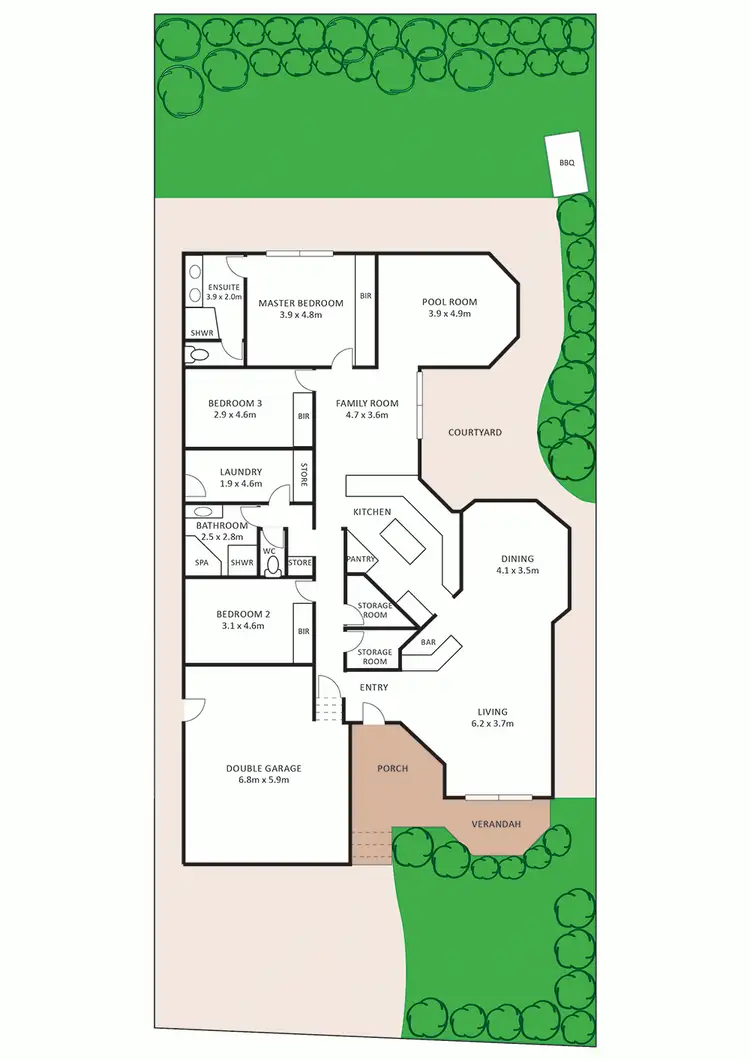 Floorplan of Homely house listing, 9 Katungal Street, Bateau Bay NSW 2261