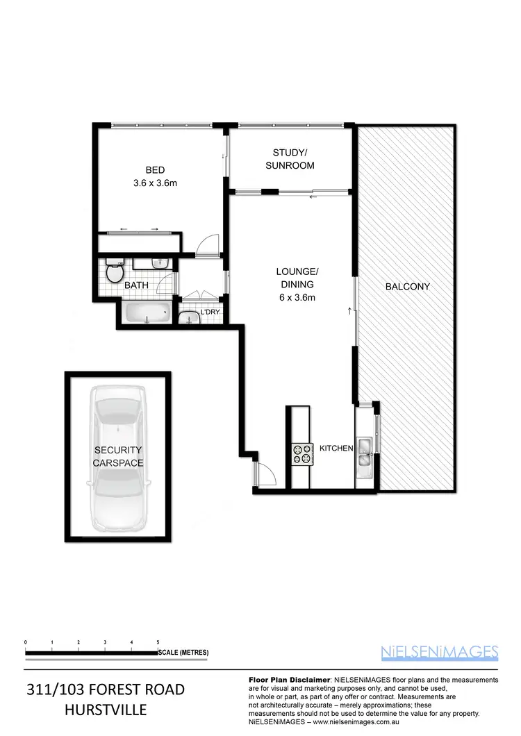 Floorplan of Homely unit listing, 311/103 Forest Road, Hurstville NSW 2220