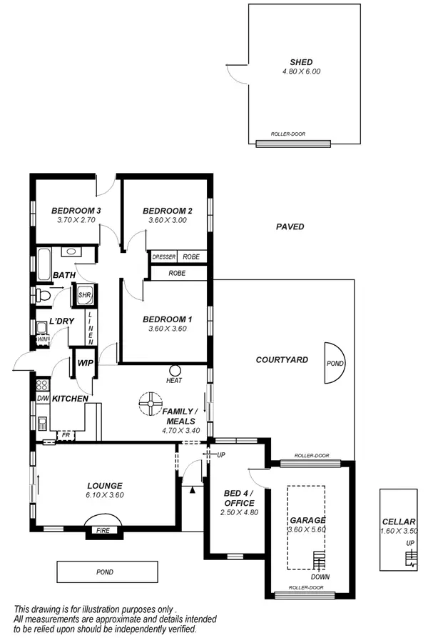 Floorplan of Homely house listing, 32 Minchinbury Terrace, Marion SA 5043