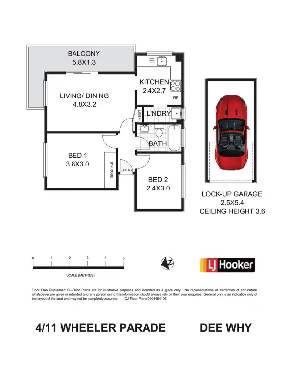 Floorplan of Homely apartment listing, 4/11 Wheeler Parade, Dee Why NSW 2099
