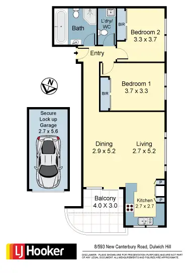 Floorplan of Homely apartment listing, 8/593 New Canterbury Road, Dulwich Hill NSW 2203