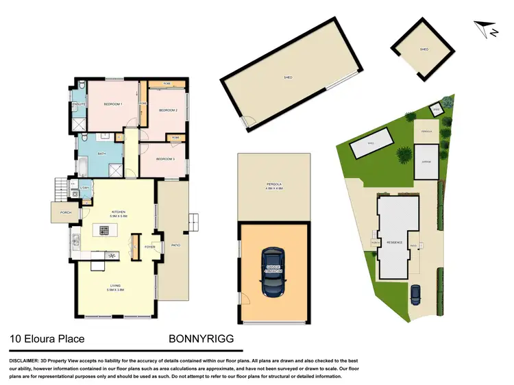 Floorplan of Homely house listing, 10 Eloura Place, Bonnyrigg NSW 2177
