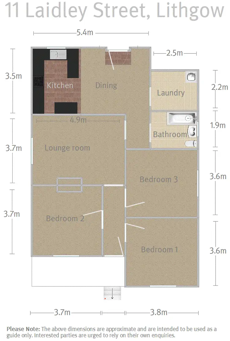 Floorplan of Homely house listing, 11 Laidley Street, Lithgow NSW 2790