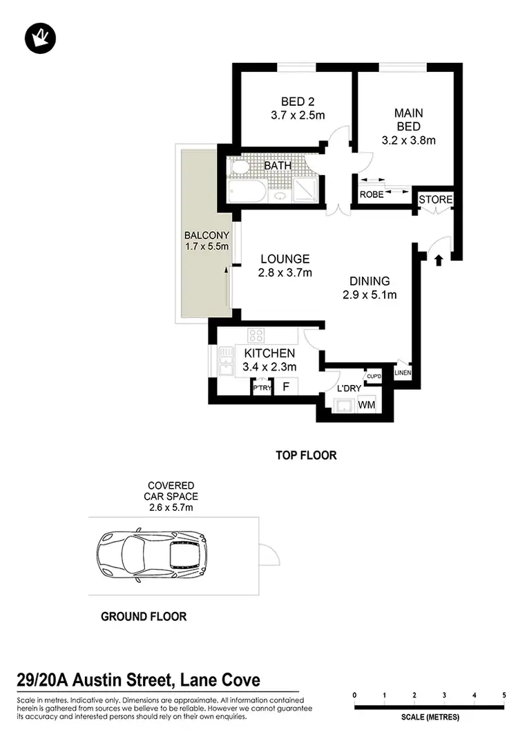 Floorplan of Homely apartment listing, 29/20A Austin Street, Lane Cove NSW 2066