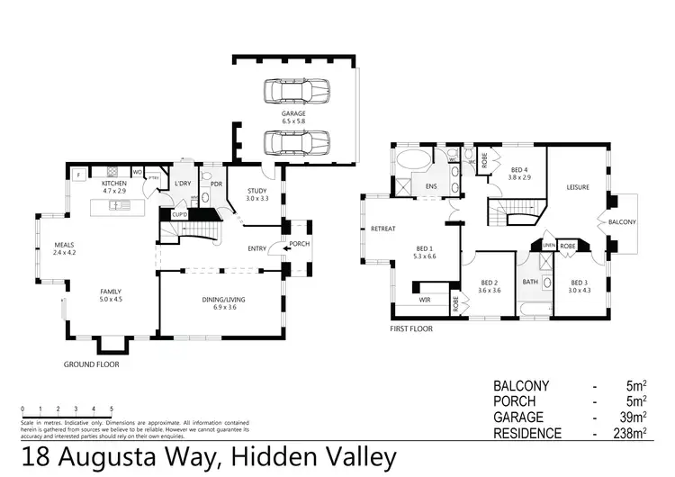 Floorplan of Homely house listing, 18 Augusta Way, Hidden Valley VIC 3756