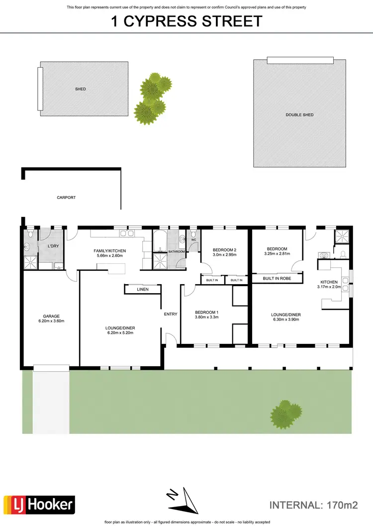 Floorplan of Homely house listing, 1 Cypress Street, Evans Head NSW 2473