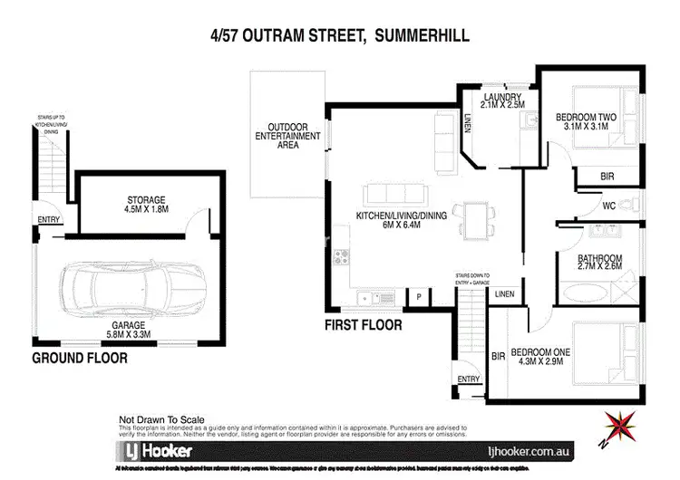 Floorplan of Homely house listing, 4/57-59 Outram Street, Summerhill TAS 7250