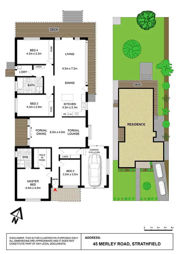 Floorplan of Homely house listing, 45 Merley Road, Strathfield NSW 2135