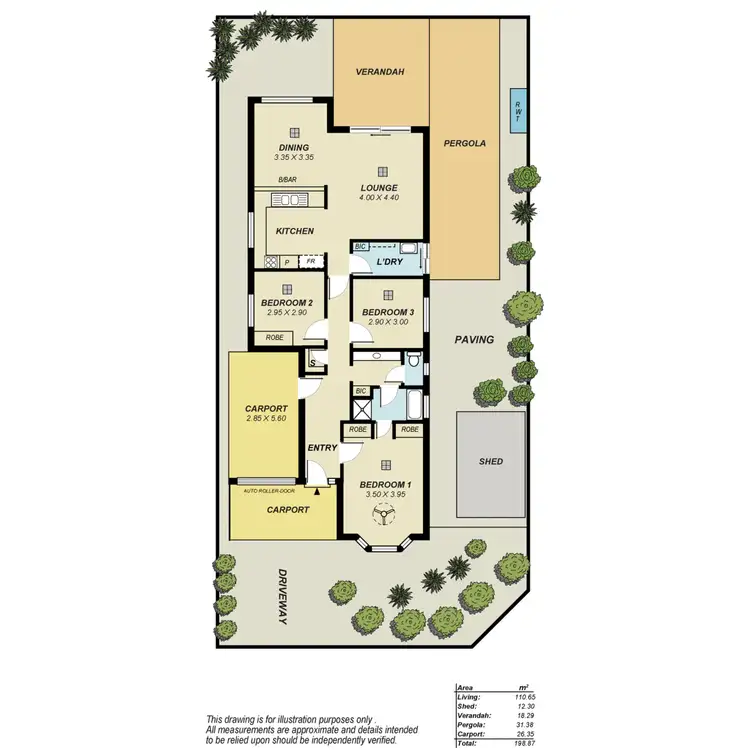 Floorplan of Homely house listing, 1/46 Canterbury Drive, Salisbury Heights SA 5109