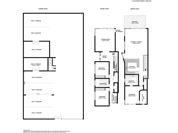 Floorplan of Homely semi-detached listing, 2/35 Ocean Avenue, Anna Bay NSW 2316