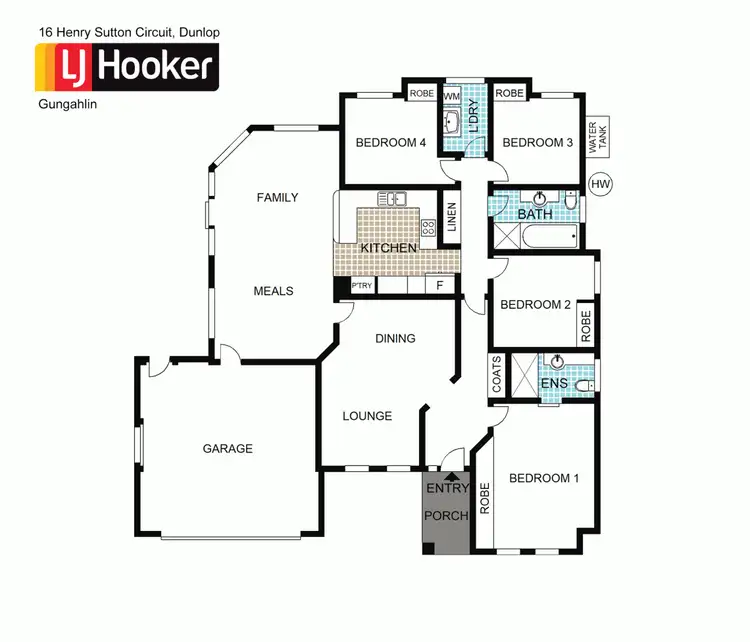 Floorplan of Homely house listing, 16 Henry Sutton Circuit, Dunlop ACT 2615