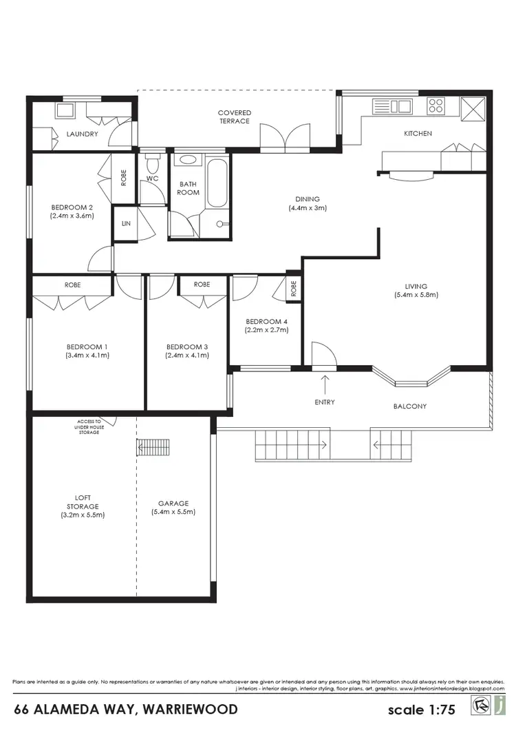 Floorplan of Homely house listing, 66 Alameda Way, Warriewood NSW 2102