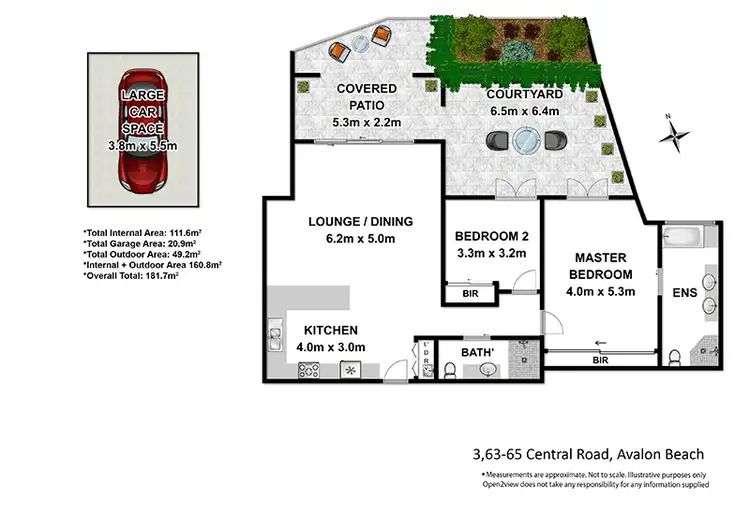 Floorplan of Homely apartment listing, 3/63-65 Central Road, Avalon Beach NSW 2107