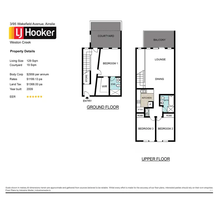 Floorplan of Homely townhouse listing, 3/95A Wakefield Gardens, Ainslie ACT 2602