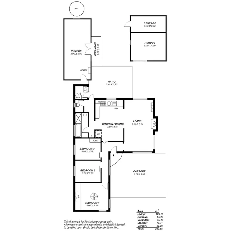 Floorplan of Homely house listing, 3 View Street, Lower Mitcham SA 5062