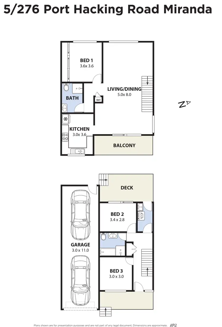 Floorplan of Homely townhouse listing, 5/276 Port Hacking Road, Miranda NSW 2228