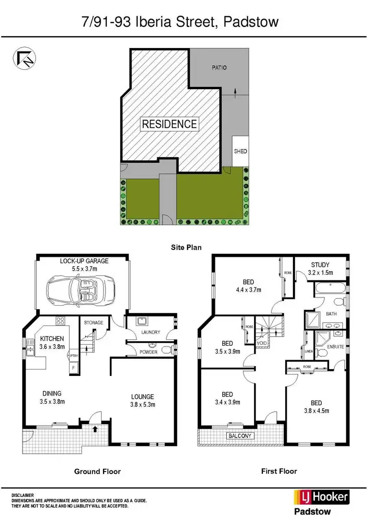 Floorplan of Homely townhouse listing, 7/91-93 Iberia Street, Padstow NSW 2211