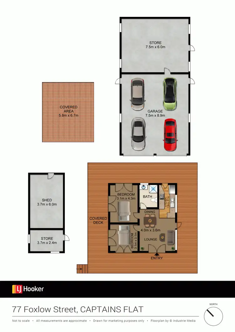 Floorplan of Homely house listing, 77 Foxlow Street, Captains Flat NSW 2623