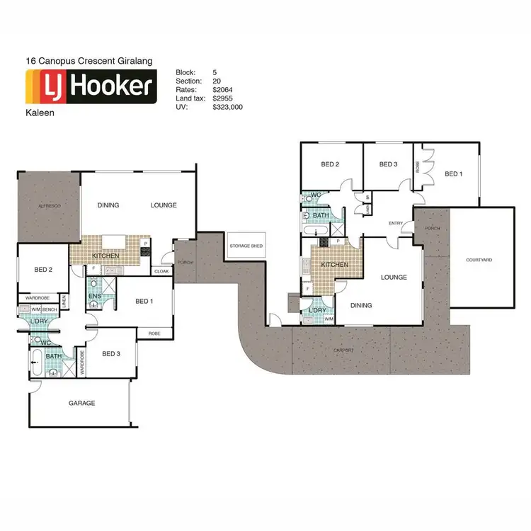 Floorplan of Homely house listing, 16 Canopus Crescent, Giralang ACT 2617