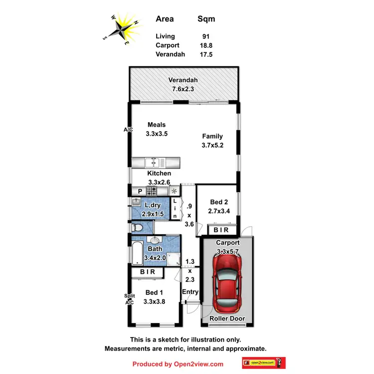Floorplan of Homely house listing, 46 Leicester Grove, Andrews Farm SA 5114