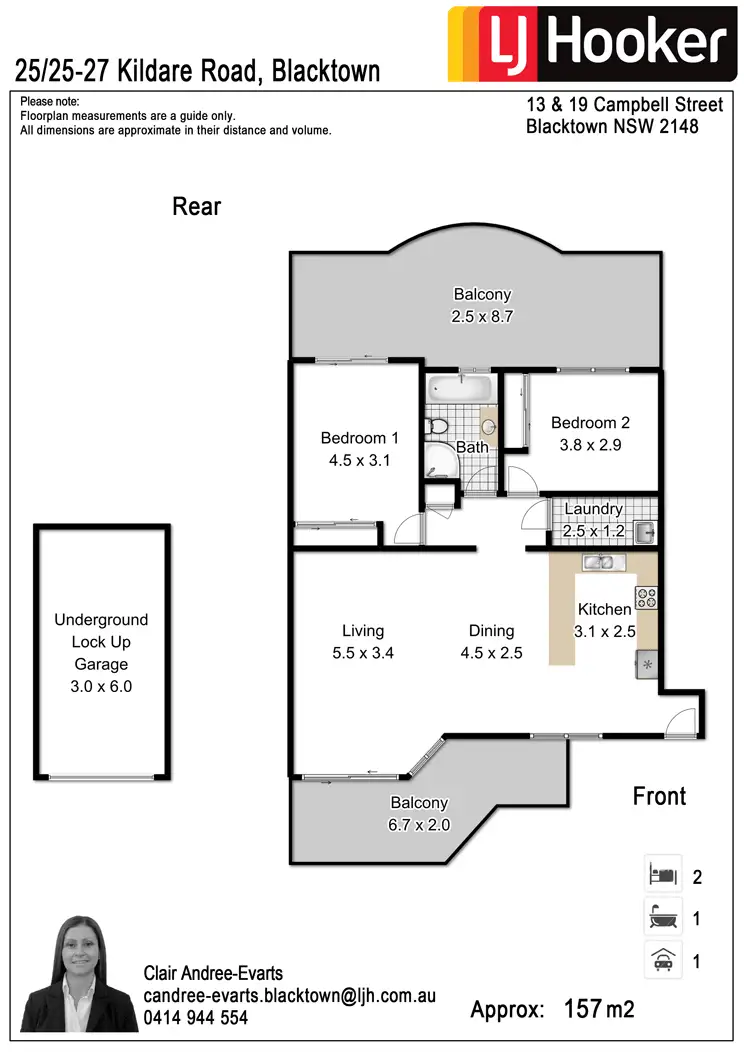 Floorplan of Homely unit listing, 25/25-27 Kildare Road, Blacktown NSW 2148