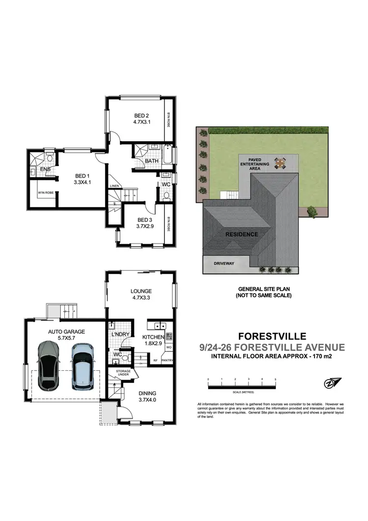 Floorplan of Homely townhouse listing, 9/24-26 Forestville Avenue, Forestville NSW 2087