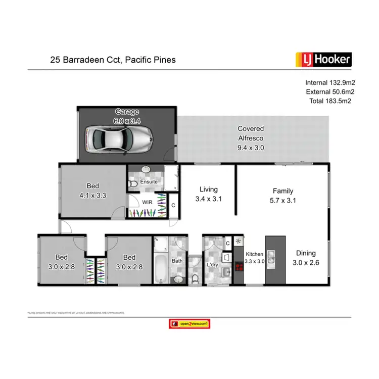 Floorplan of Homely house listing, 25 Barradeen Circuit, Pacific Pines QLD 4211
